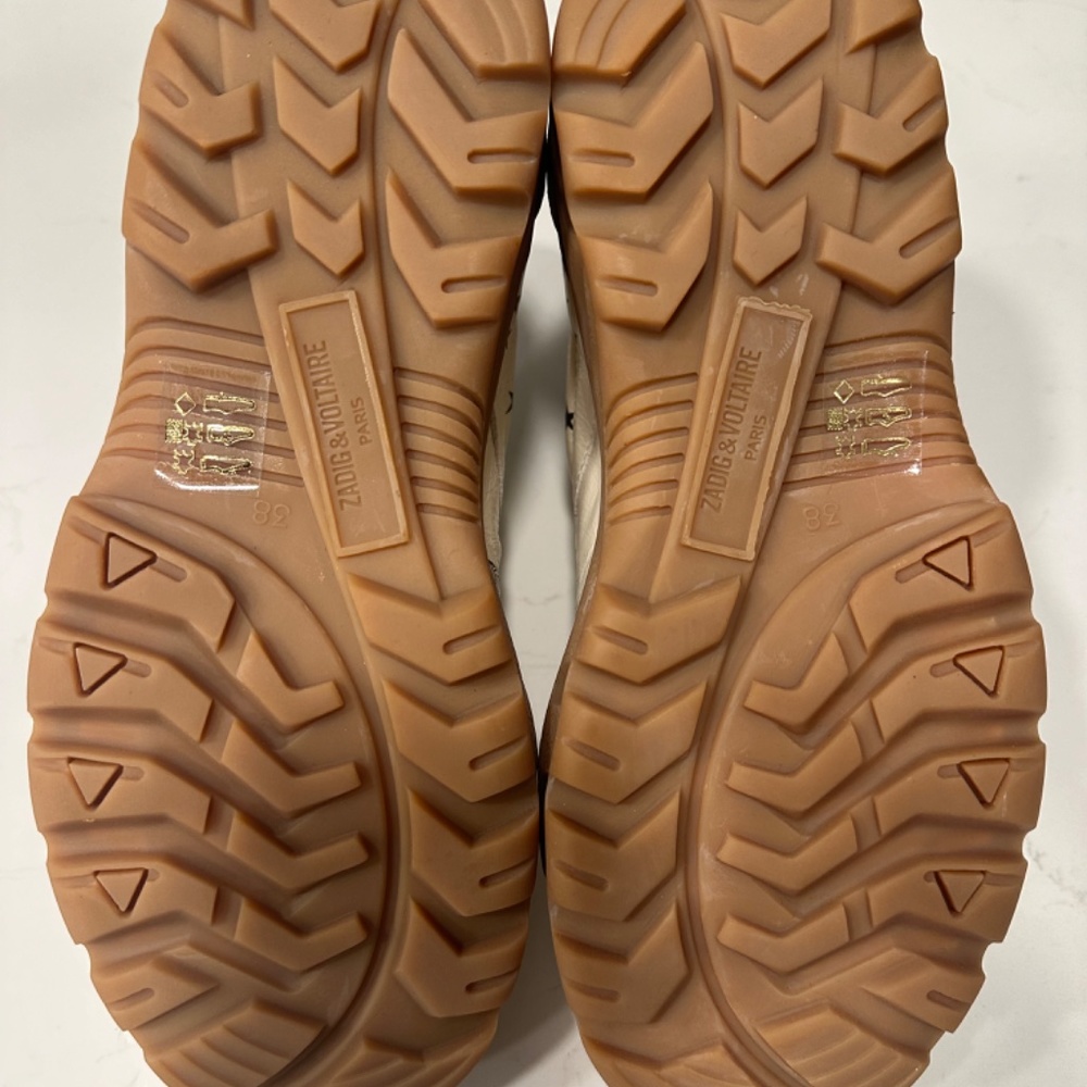Zadig and Voltaire Blaze Crush Serigraphy Lace Up Sneakers *BRAND NEW* - Picture 13 of 14